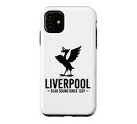 Carcasa para iPhone 11 Lámina Negra de Liverpool Dead Sound Since 1207 Liver Bird