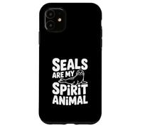 Carcasa para iPhone 11 Las focas Son mi espíritu Animal Cool Seal Lover