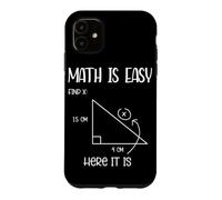 Carcasa para iPhone 11 Las matemáticas Son fáciles Encontrar geometría X Divertido Profesor Matemático