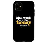 Carcasa para iPhone 11 Las Palabras amables Son como Honey Christian Bee Proverbios 16:24