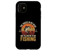 Carcasa para iPhone 11 Las Voces en mi Cabeza me están Diciendo Que Vaya a Pescar Diseño