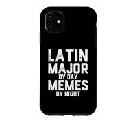 Carcasa para iPhone 11 Latin Major by Day Memes De Noche Estudios Clásicos Estudiantes