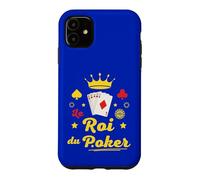 Carcasa para iPhone 11 Le ROI Du Poker Cadeau As de Pique Cartes Casino Las Vegas