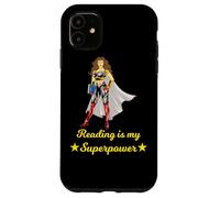 Carcasa para iPhone 11 Leer es mi superhéroe Superpoder Amante del Libro Mujeres Niñas