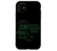 Carcasa para iPhone 11 Leer un Libro Prohibido Libro de Lectura de Rana Nerd Literatura Adicto