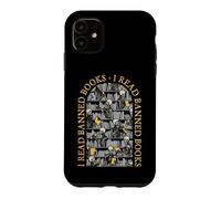 Carcasa para iPhone 11 Leí Libros prohibidos Bibliotecario Biblioteca de Esqueleto de Halloween