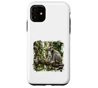 Carcasa para iPhone 11 Lémur Vida Silvestre Animal Selva Bosque Árbol Rama Tropical