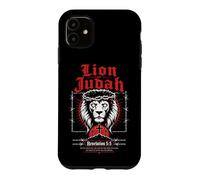 Carcasa para iPhone 11 León de Judá Apocalipsis 5:5 Verso bíblico gótico Cristiano
