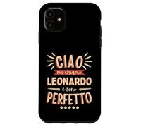 Carcasa para iPhone 11 Leonardo Idea Regalo Personalizzata Nome Divertente