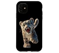 Carcasa para iPhone 11 Leopardo de Las Nieves Panthera Uncia Gran Felino
