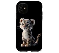 Carcasa para iPhone 11 Leopardo de Las Nieves Panthera Uncia Gran Felino