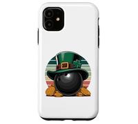 Carcasa para iPhone 11 Leprechaun Bowling Ball St. Patrick's Day Gold
