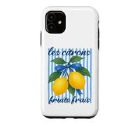 Carcasa para iPhone 11 Les citrons Limones Franceses Estética Coqueta Verano Vintage