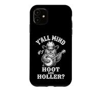 Carcasa para iPhone 11 ¿Les Importa si Hoot & holer? -Divertido búho Diciendo música Country