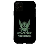 Carcasa para iPhone 11 Let God Guide Your Soul Ángel Alas Fe Espiritual