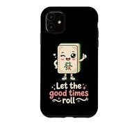 Carcasa para iPhone 11 Let The Good Times Roll Mahjong Player Tile Game Estrategia
