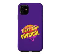 Carcasa para iPhone 11 Let's Get Physical 80 Disfraz de Fiesta Retro de los años Ochenta