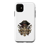 Carcasa para iPhone 11 Levanta el Infierno y zarpa Pirate Skull Nautical Adventure