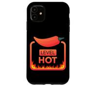 Carcasa para iPhone 11 Level Hot Picante Chili Pepper Workout Lifting Gym Foodie