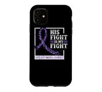 Carcasa para iPhone 11 Lewy Body Demencia Concientia Cinta Púrpura Su Lucha