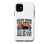 Carcasa para iPhone 11 Libro Mamá Gato Amante Solo Mi Libro Y Mi Gato