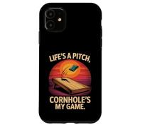 Carcasa para iPhone 11 Life'S A Pitch Cornhole es mi Juego Divertido