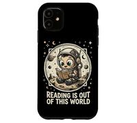 Carcasa para iPhone 11 Linda Lectura de Astronauta está Fuera de Este Mundo Bookworm Niño