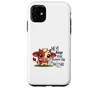 Carcasa para iPhone 11 Linda Vaca Mantener Fuera de mi Pasto