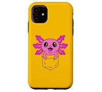 Carcasa para iPhone 11 Lindo Bebé Axolotl En El Bolsillo Kawaii Anime