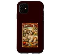 Carcasa para iPhone 11 Lindo Divertido Shih-Tzu Perro Pata Perro Comida Juguete
