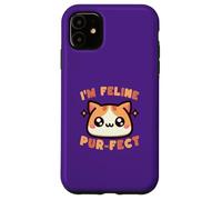 Carcasa para iPhone 11 Lindo Juego de Palabras con Forma de Gato, Soy un Animal de Humor