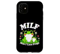 Carcasa para iPhone 11 Lindo Milf Hombre Amo Ranas Rana Divertido Anfibio Papá Broma