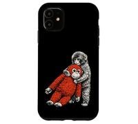 Carcasa para iPhone 11 Lindo Mono bebé zoológico Llamado ponche Adorable orangután Relleno