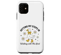 Carcasa para iPhone 11 Lindo Pato consiguiendo mis Pasos en Caminar con Señor