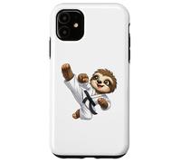 Carcasa para iPhone 11 Lindo Perezoso Karate Kid Artes Marciales