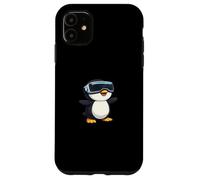 Carcasa para iPhone 11 Lindo Pingüino De La Realidad Virtual De Dibujos