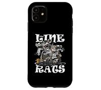 Carcasa para iPhone 11 Línea Ratas Dibujos Animados Aviación Naval Línea Avión Capitanes