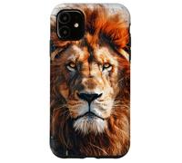 Carcasa para iPhone 11 Lion Majestic Cabeza de León Gato Animal Salvaje