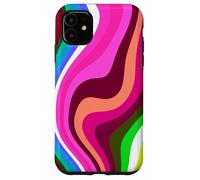 Carcasa para iPhone 11 Liquid Swirl Retro 60s 70s Aesthetic Indie Hippie Funky