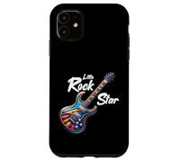 Carcasa para iPhone 11 Little Rock Star, Banda de Guitarra, Rock Divertido, niñas y niños