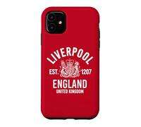 Carcasa para iPhone 11 Liverpool EST. 1207 Inglaterra Reino Unido Blanco Print