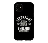 Carcasa para iPhone 11 Liverpool EST. 1207 Inglaterra Reino Unido impresión Crema