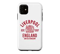 Carcasa para iPhone 11 Liverpool EST. 1207 Inglaterra Reino Unido Rojo Print