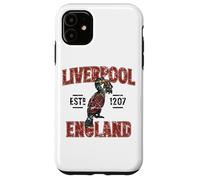 Carcasa para iPhone 11 Liverpool Estableció Inglaterra 1207 Detallado Liverbird Envejecido