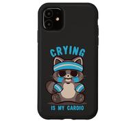 Carcasa para iPhone 11 Llorar es mi Mapache Cardiovascular