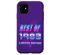 Carcasa para iPhone 11 Lo Mejor de 1983 Bday Party Celebration Vintage 80's Art Design