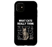 Carcasa para iPhone 11 Lo Que los Gatos Realmente piensan Smart Cat Science Nerd Humor
