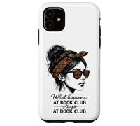 Carcasa para iPhone 11 Lo Que Sucede en el Club de Lectura se Queda en el moño desordenado del Club de Lectura