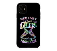 Carcasa para iPhone 11 Lo Siento, no Puedo Tener Planes con mi trombón