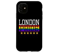 Carcasa para iPhone 11 London Pride England Gay Lesbianas Queer LGBT Rainbow Flag